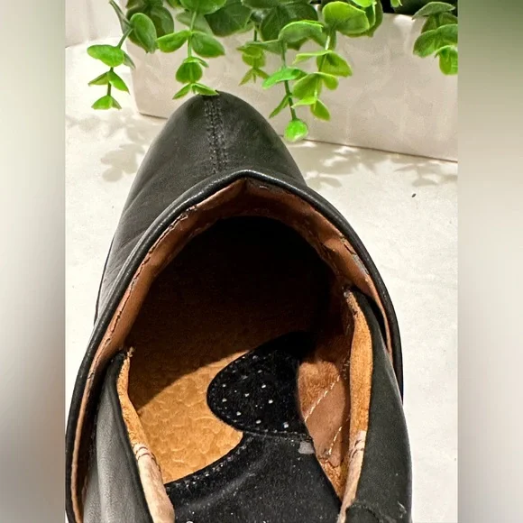 BOC Born Clogs Womens 7,5 Black Leather Block Heel Mules Shoes BC9546 - Picture 7 of 10